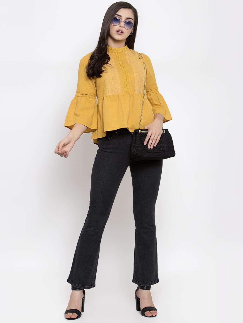 bell sleeves embroidered top - 16981700 - Zoom Image - 4