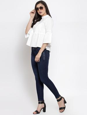 bell sleeves embroidered top - 16981701 - Standard Image - 4