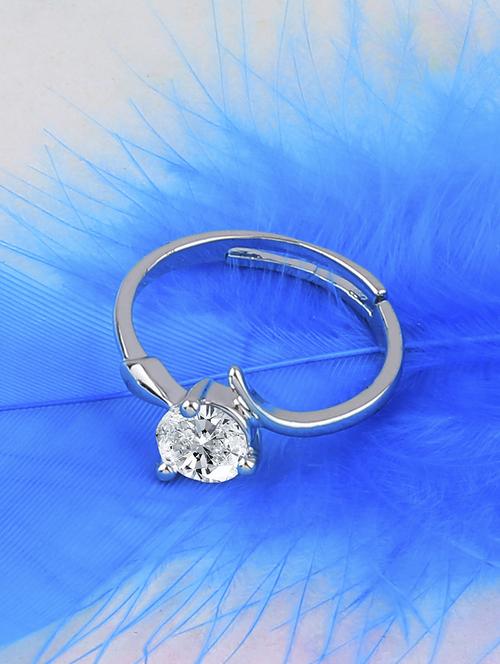 silver plated finger ring - 16981896 - Very Small Image - 1