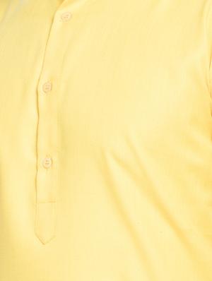 yellow solid kurta pyjama set - 16981935 - Standard Image - 4