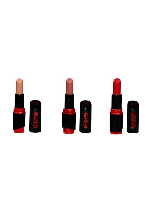 incolor combo of three soft cream matte lusty lispstick - 16981936 - Standard Image - 1