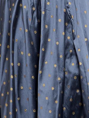 grey silk blend flared skirt - 16982014 - Standard Image - 5