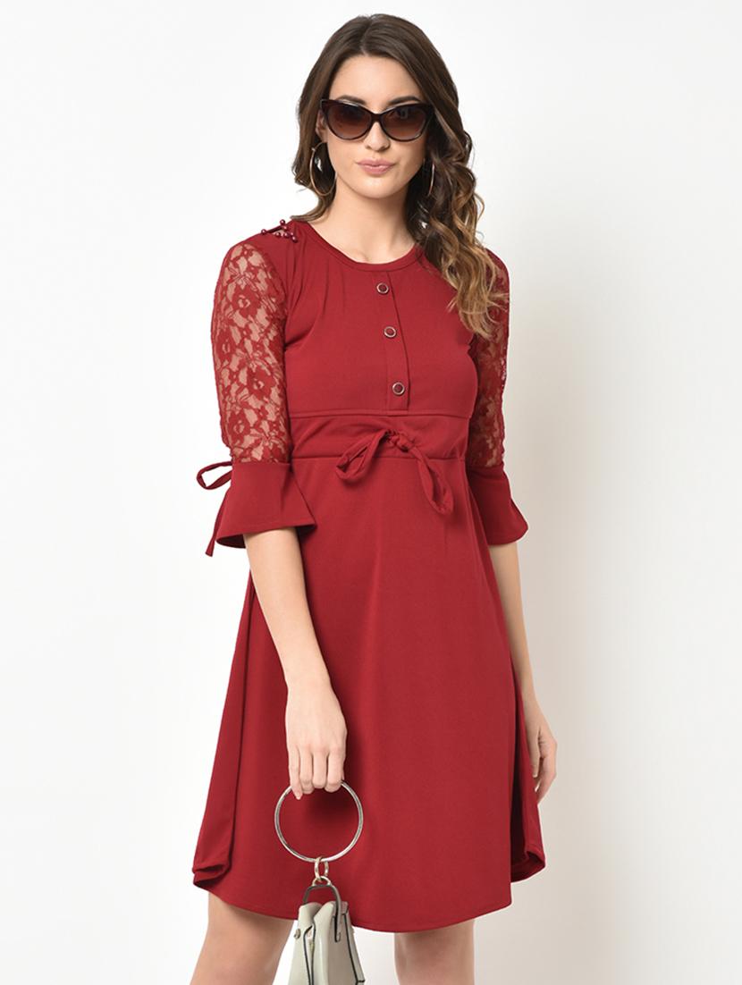 drawstring waist a-line dress - 16982767 - Zoom Image - 1