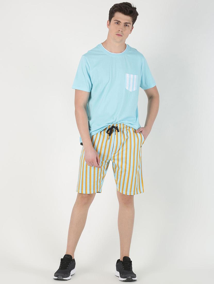 yellow striped bermuda shorts - 16982822 - Zoom Image - 4