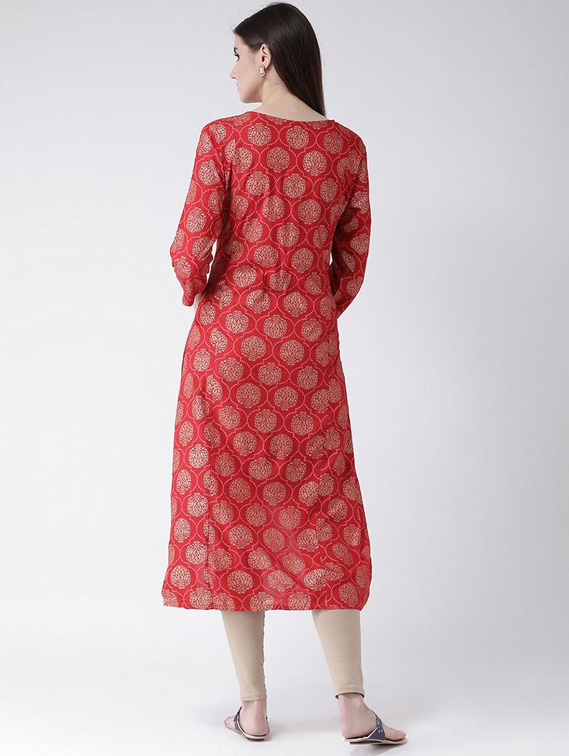printed high low kurta - 16982981 - Zoom Image - 3