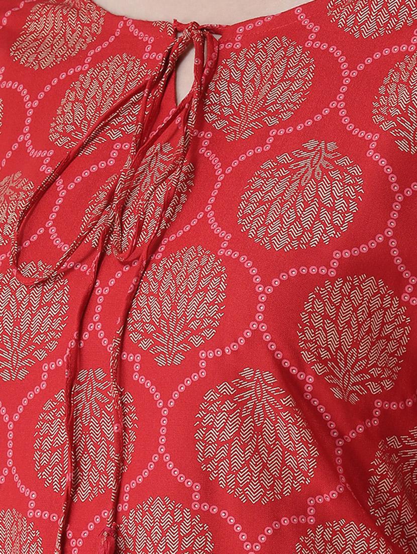 printed high low kurta - 16982981 - Zoom Image - 4