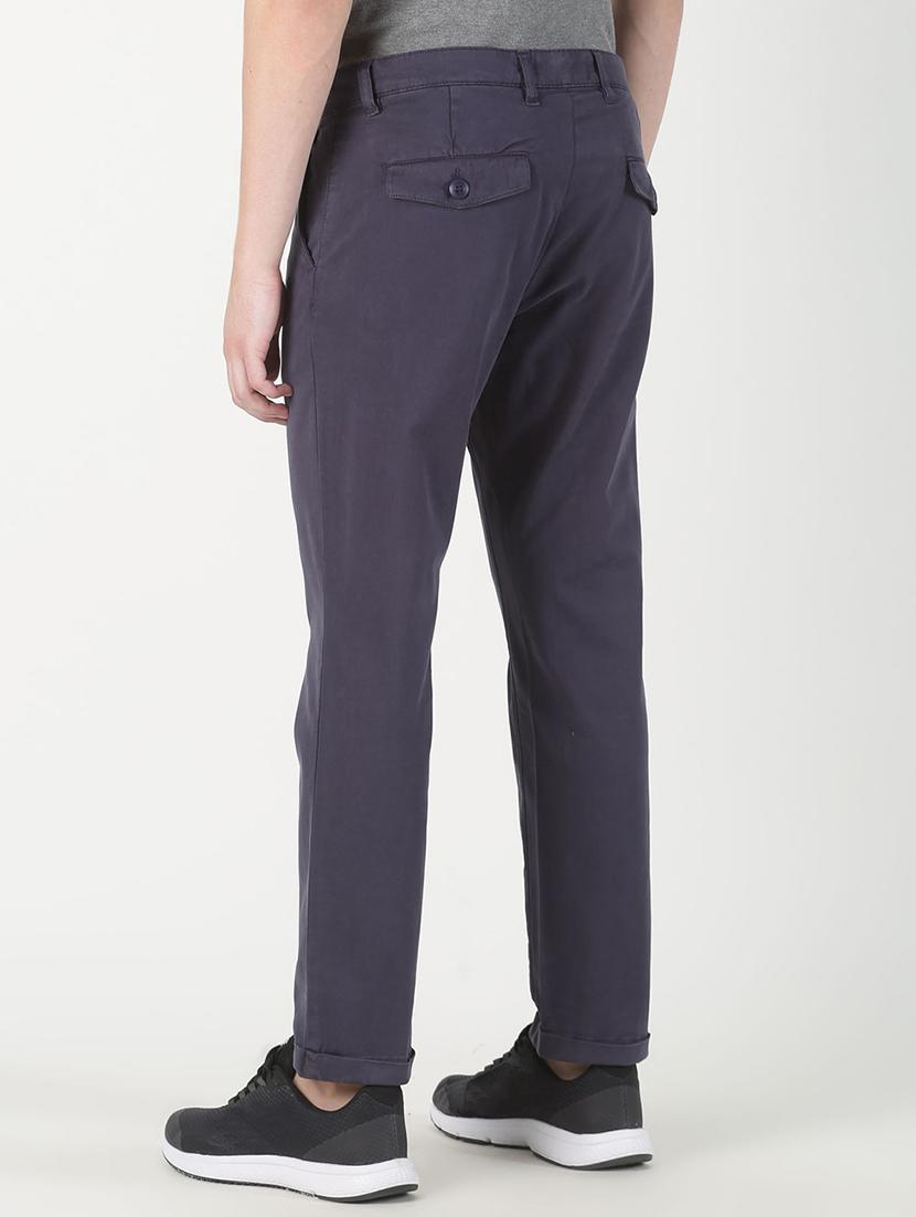 blue solid chinos - 16983021 - Zoom Image - 3
