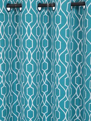 printed blackout fabric door curtain (set of 2) - 16983305 - Standard Image - 2