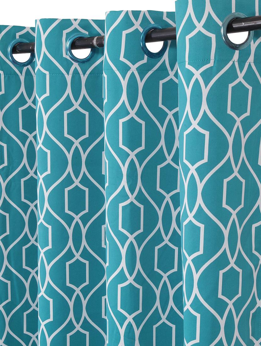 printed blackout fabric door curtain (set of 2) - 16983305 - Zoom Image - 3