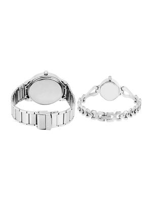 garnier couple combo white dial men's & women's watch 109-327sm01 - 16983308 - Standard Image - 2