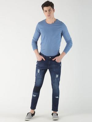 blue solid t-shirt - 16983353 - Standard Image - 4