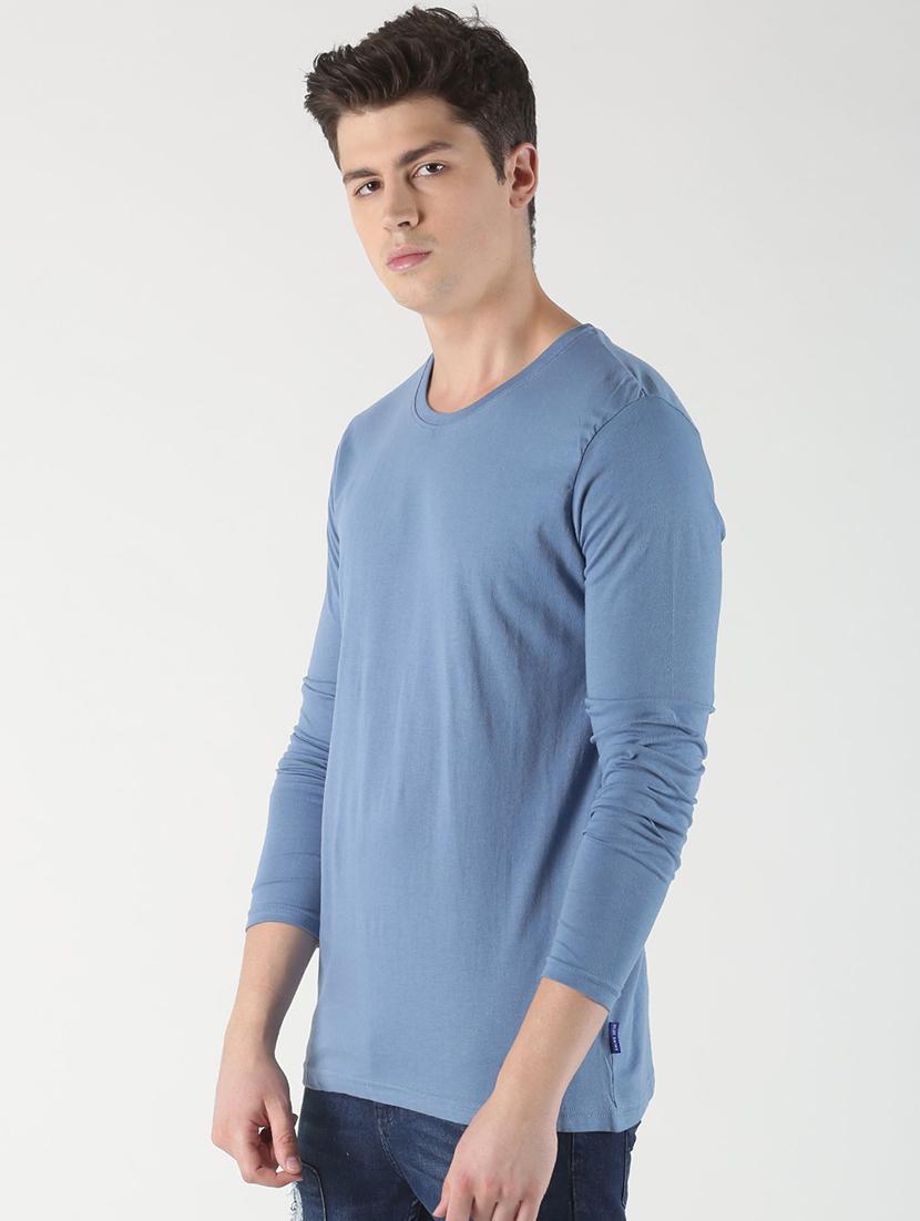blue solid t-shirt - 16983353 - Zoom Image - 2