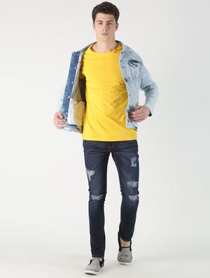 yellow solid t-shirt - 16983357 - Standard Image - 4