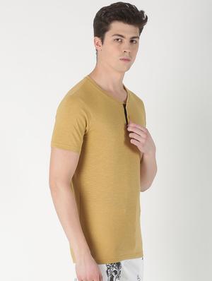 brown solid t-shirt - 16983378 - Standard Image - 2