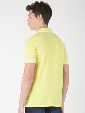 yellow solid polo t-shirt - 16983383 - Standard Image - 3