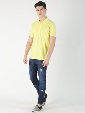 yellow solid polo t-shirt - 16983383 - Standard Image - 4