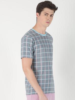 grey checkered t-shirt - 16983385 - Standard Image - 2