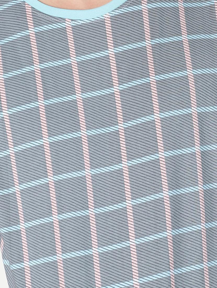 grey checkered t-shirt - 16983385 - Zoom Image - 5