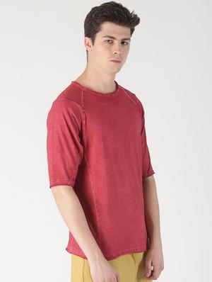 red solid raglan t-shirt - 16983395 - Standard Image - 2