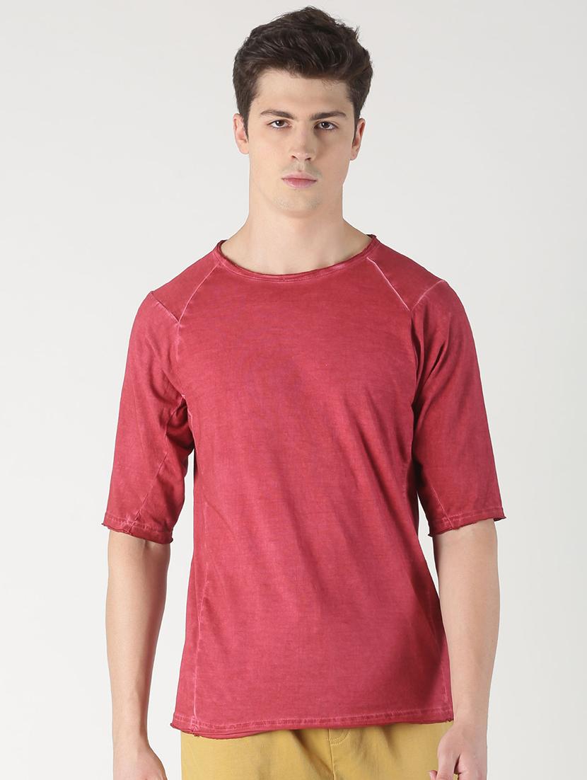 red solid raglan t-shirt - 16983395 - Zoom Image - 1