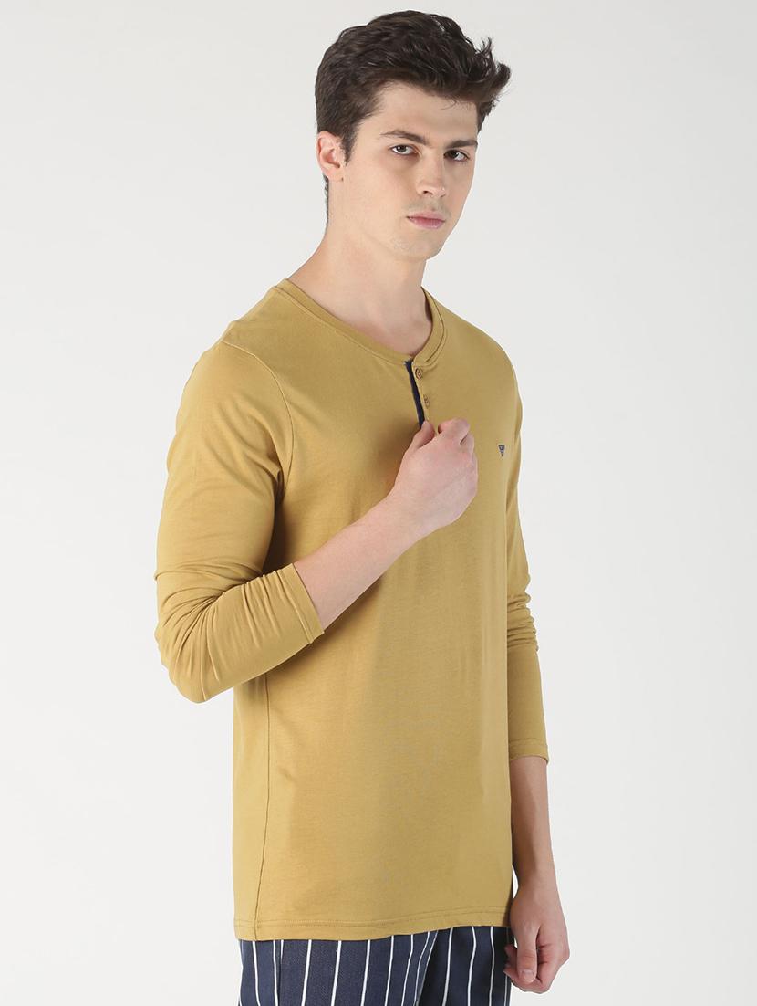 brown solid t-shirt - 16983416 - Zoom Image - 2