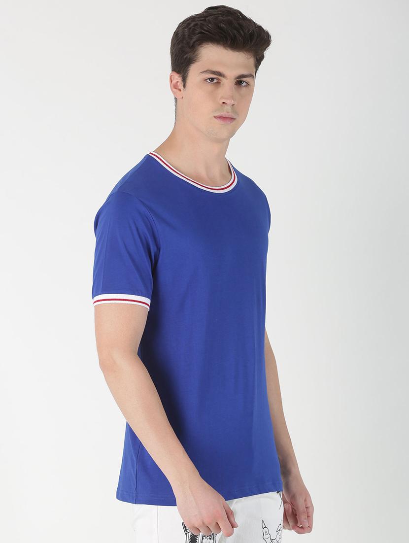 blue solid t-shirt - 16983419 - Zoom Image - 2