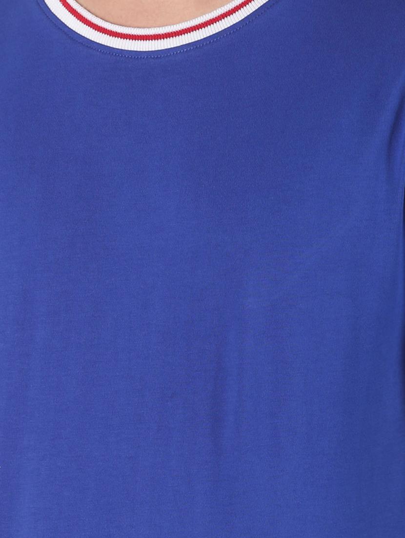 blue solid t-shirt - 16983419 - Zoom Image - 5