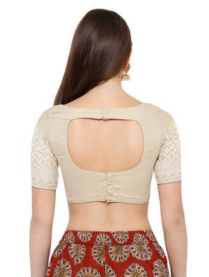 checkered brocade blouse - 16983640 - Standard Image - 3