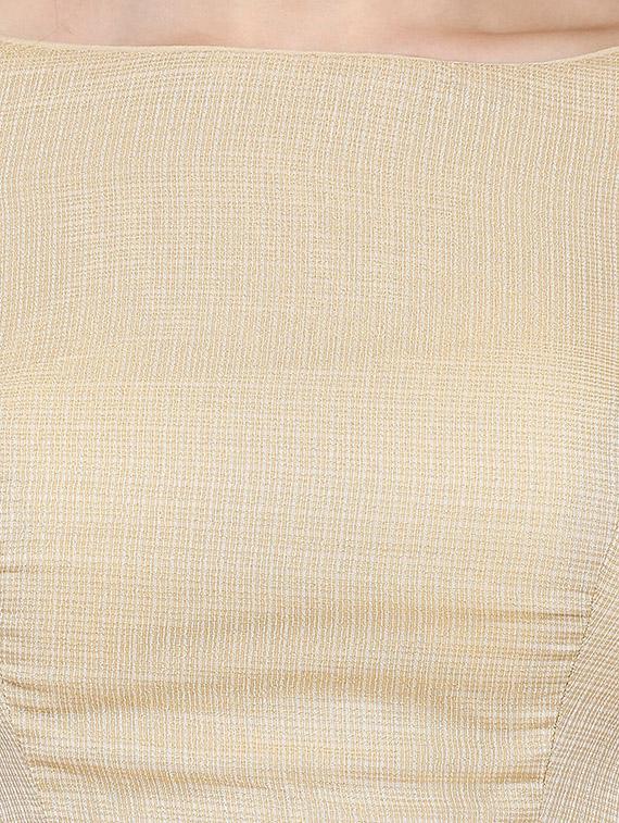 checkered brocade blouse - 16983640 - Zoom Image - 5