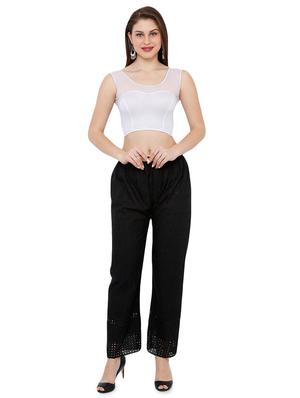 net yoke solid blouse - 16983645 - Standard Image - 4