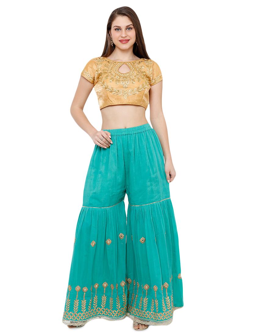 self design embroidered blouse - 16983688 - Zoom Image - 4