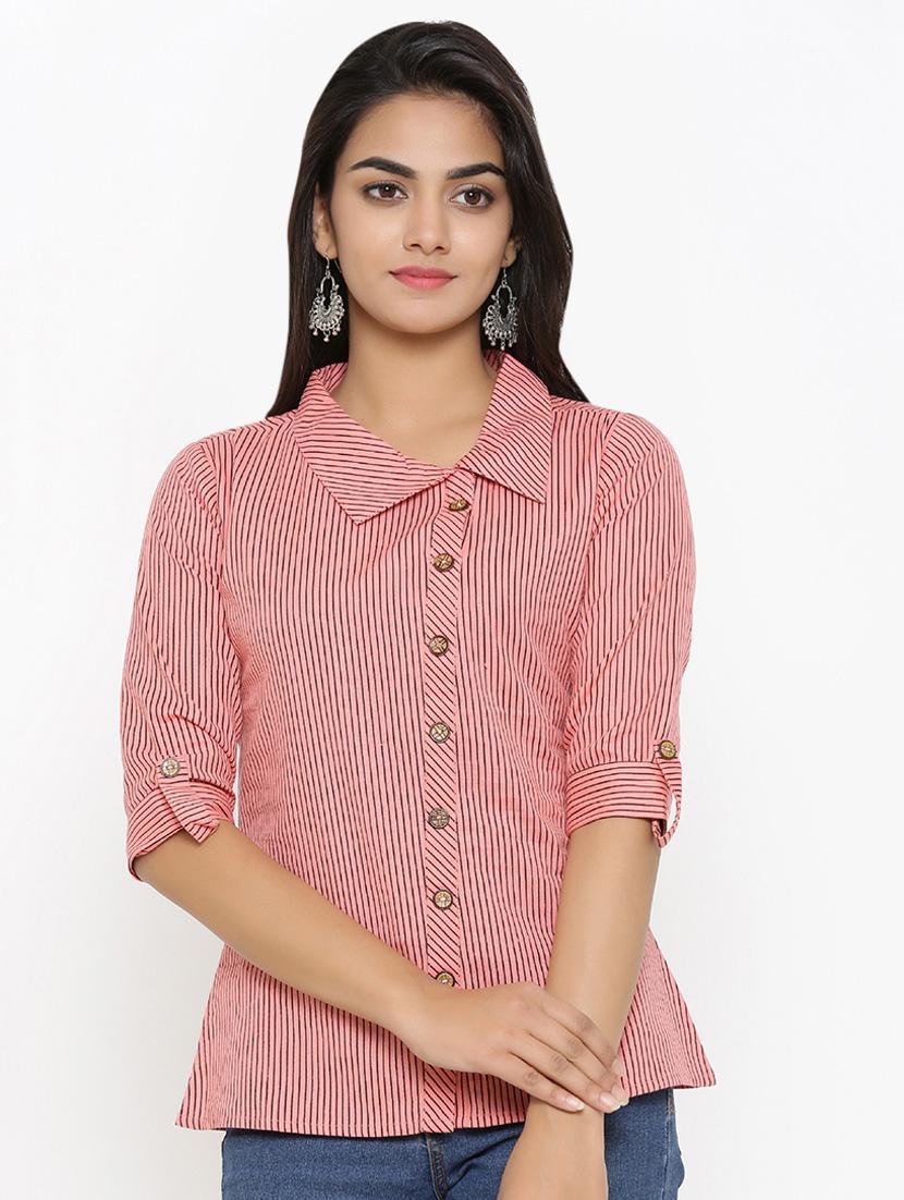 button-up striped top - 16983753 - Zoom Image - 1