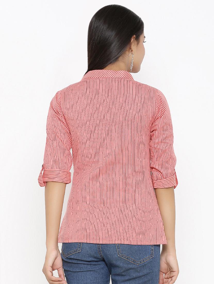 button-up striped top - 16983753 - Zoom Image - 3