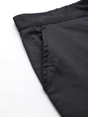 high rise flat front trousers - 16983794 - Standard Image - 5