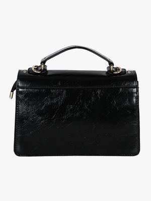 black leatherette (pu) regular sling bag - 16983999 - Standard Image - 2