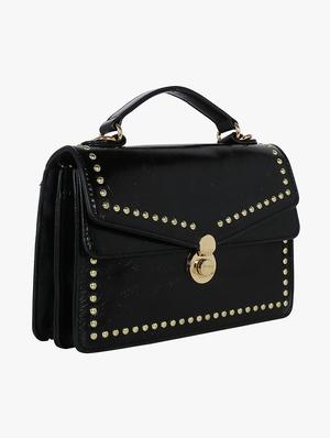 black leatherette (pu) regular sling bag - 16983999 - Standard Image - 4