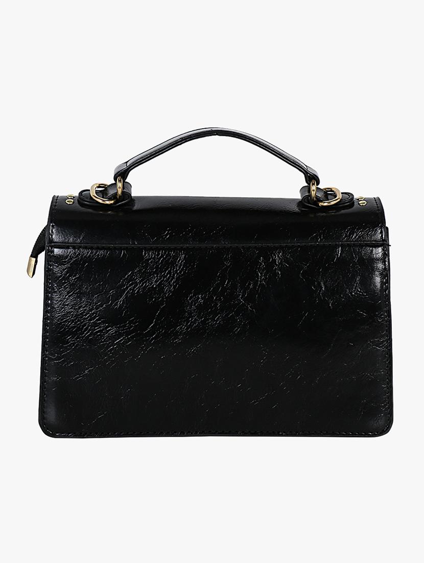 black leatherette (pu) regular sling bag - 16983999 - Zoom Image - 2