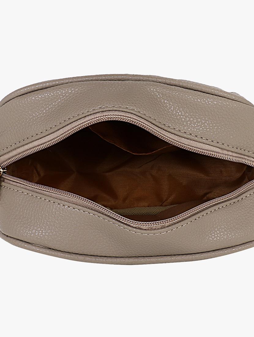 brown leatherette (pu) regular sling bag - 16984008 - Zoom Image - 3