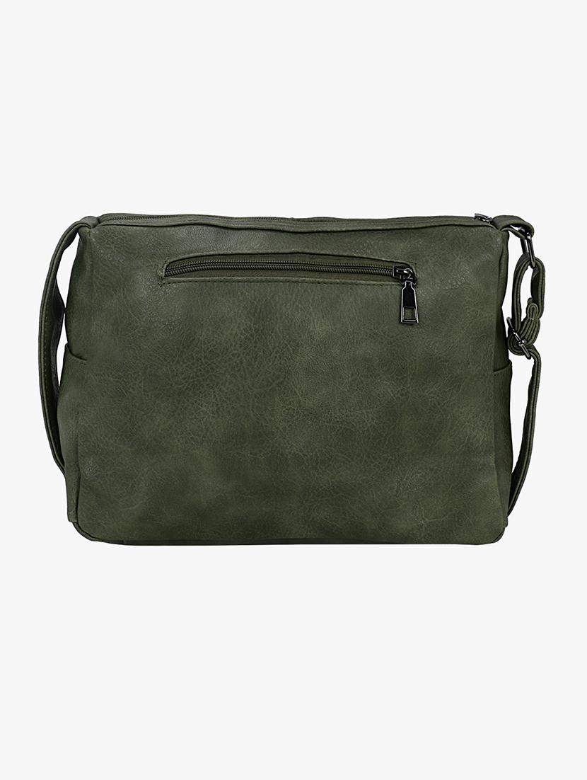 green leatherette (pu) regular sling bag - 16984012 - Zoom Image - 2