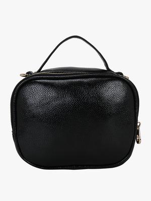 black leatherette (pu) regular sling bag - 16984018 - Standard Image - 2