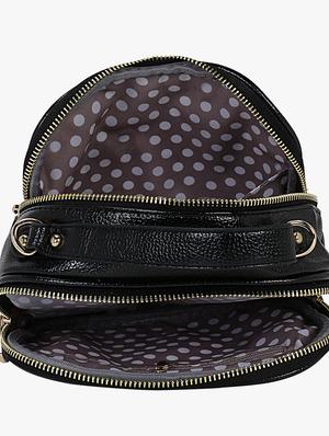 black leatherette (pu) regular sling bag - 16984018 - Standard Image - 3