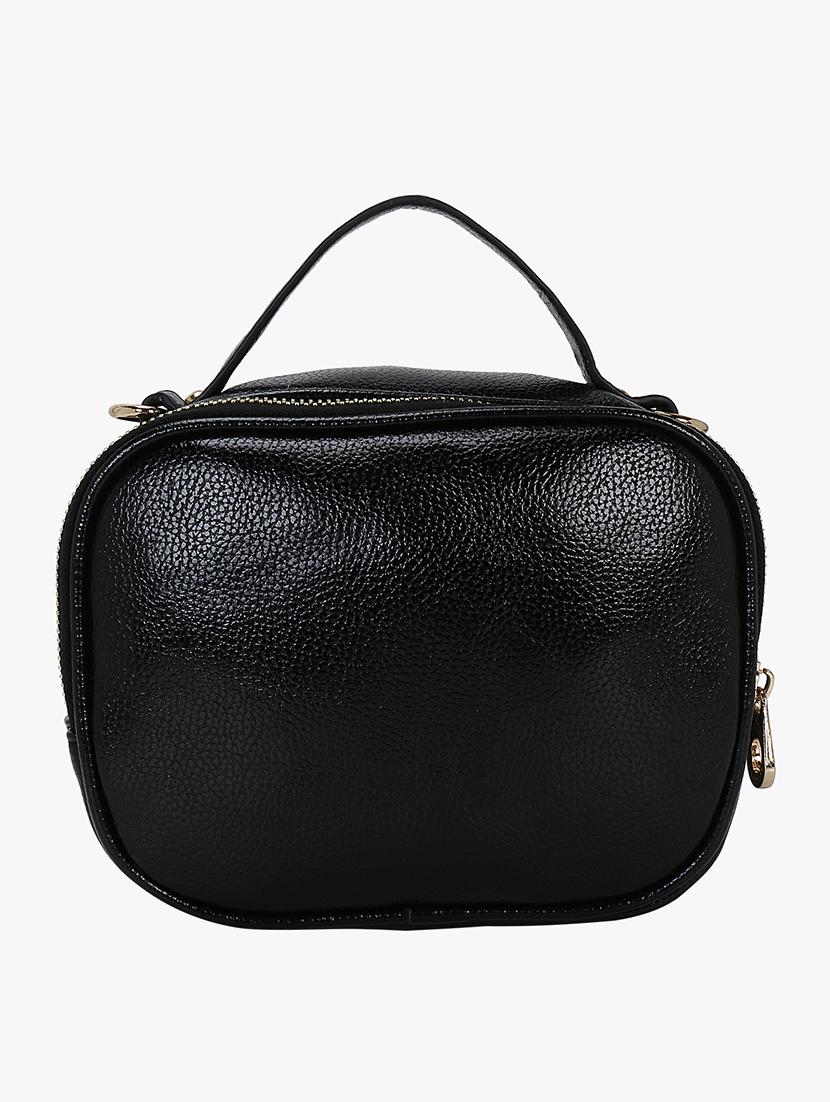 black leatherette (pu) regular sling bag - 16984018 - Zoom Image - 2