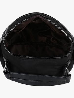 black leatherette (pu) regular sling bag - 16984021 - Standard Image - 3