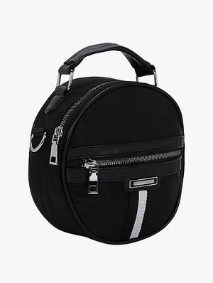 black leatherette (pu) regular sling bag - 16984021 - Standard Image - 4