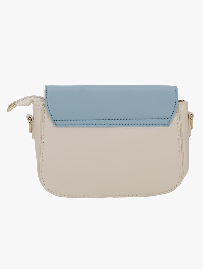 white leatherette (pu) regular sling bag - 16984025 - Zoom Image - 2