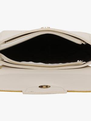 white leatherette (pu) regular sling bag - 16984026 - Standard Image - 3