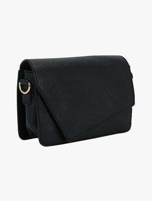 black leatherette (pu) regular sling bag - 16984036 - Standard Image - 4