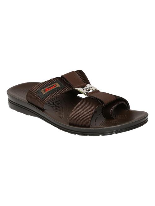 brown slip on slippers - 16984071 - Standard Image - 1