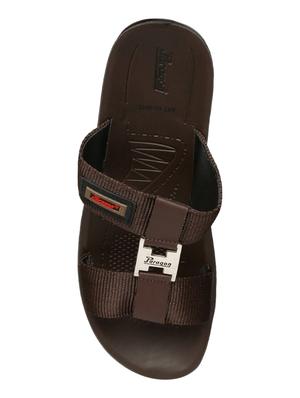 brown slip on slippers - 16984071 - Standard Image - 4