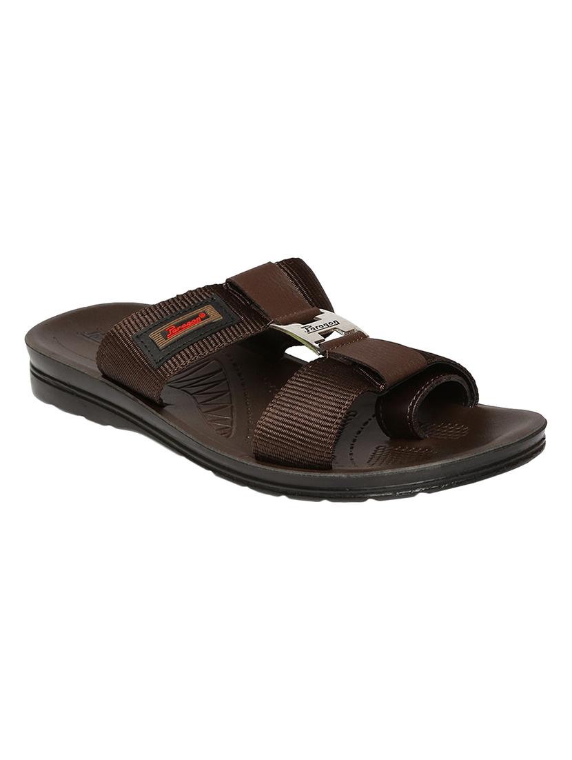brown slip on slippers - 16984071 - Zoom Image - 1